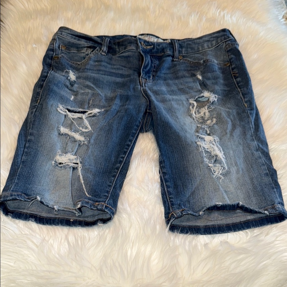 Torrid Blue Distressed Denim Jeans